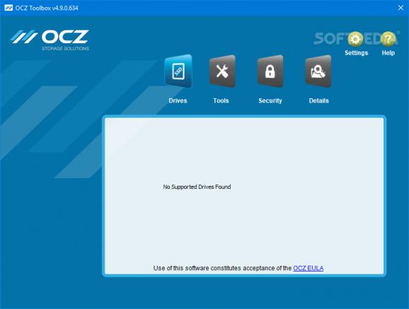 OCZ Toolbox screenshot