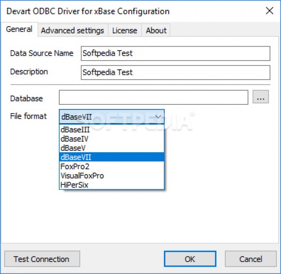 ODBC Driver for xBase screenshot