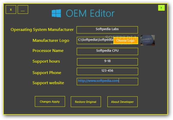 OEM Editor screenshot