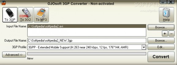 OJOsoft 3GP Converter screenshot