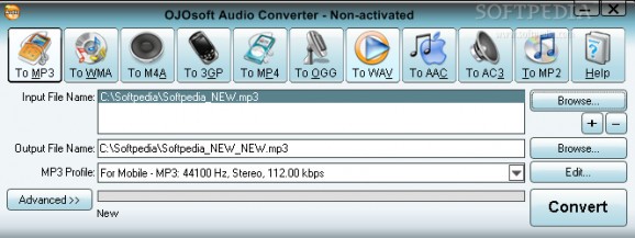 OJOsoft Audio Converter screenshot