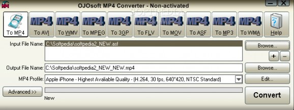 OJOsoft MP4 Converter screenshot