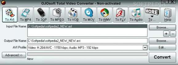 OJOsoft Total Video Converter screenshot
