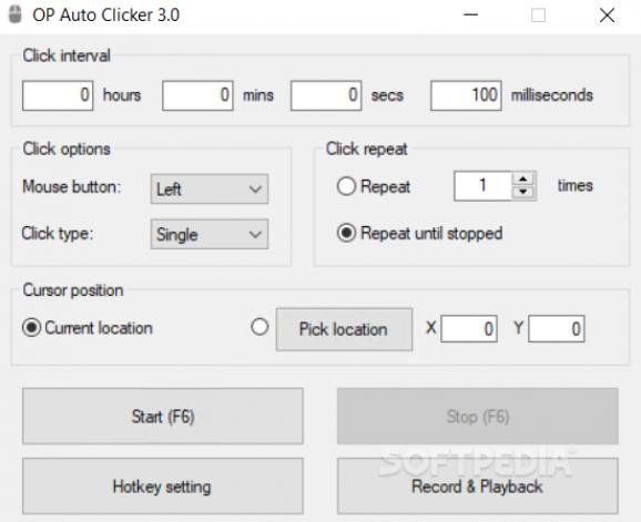 OP Auto Clicker screenshot