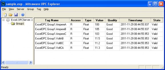 OPC Explorer screenshot