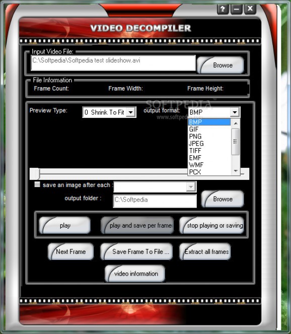 OSS Video Decompiler screenshot