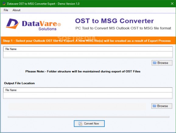 OST to MSG Converter Expert screenshot