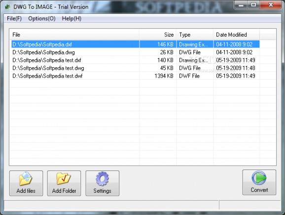 OakDoc DWG to IMAGE Converter screenshot