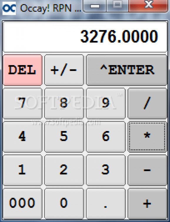 Occay! RPN Desktop Calculator screenshot