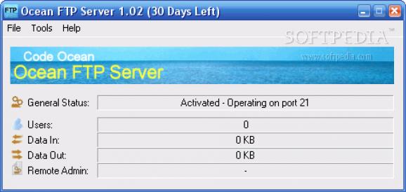 Ocean FTP Server screenshot