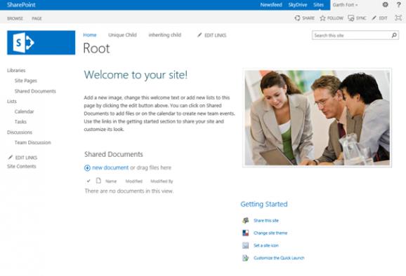 Microsoft SharePoint Server screenshot