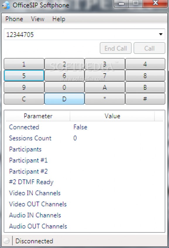 OfficeSIP Softphone screenshot