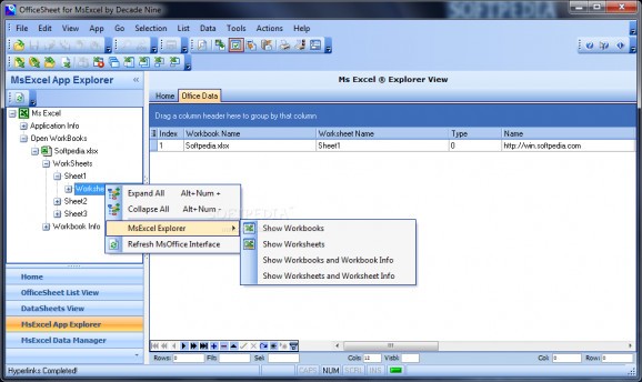 OfficeSheet for MsExcel Enterprise screenshot