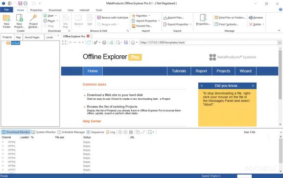 Offline Explorer Pro screenshot