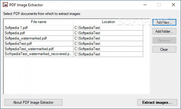 PDF Image Extractor screenshot