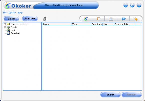 Okoker Data Recovery screenshot