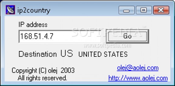 Olej IP2Country screenshot