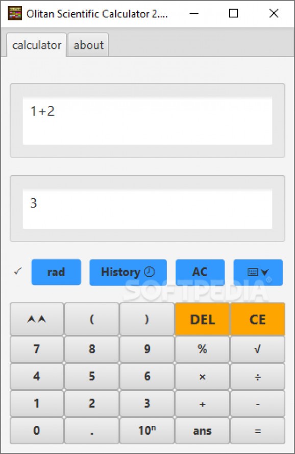 Olitan Scientific Calculator screenshot