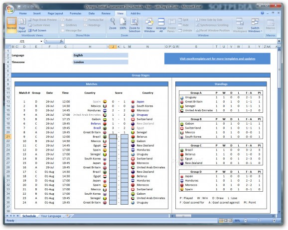 Olympic Football Tournament Schedule - Men screenshot