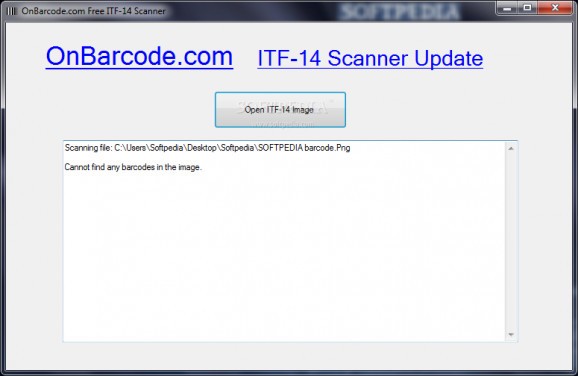 OnBarcode Free ITF-14 Reader Scanner screenshot