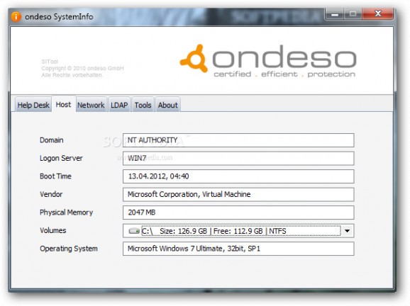 Ondeso SystemInfo Professional screenshot