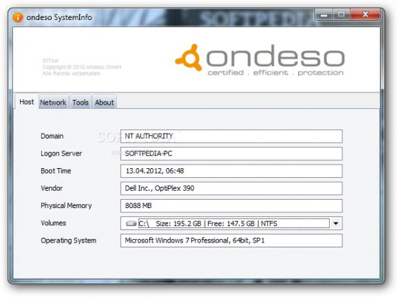 Ondeso SystemInfo screenshot