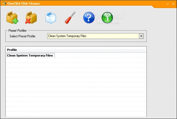 OneClick Disk Cleaner screenshot
