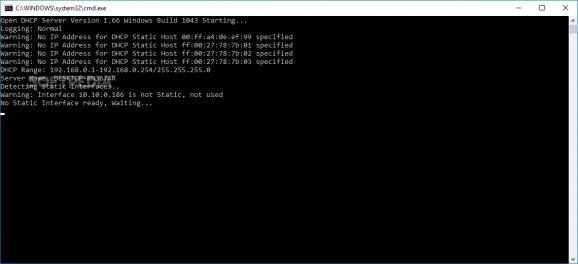 Open DHCP Server screenshot