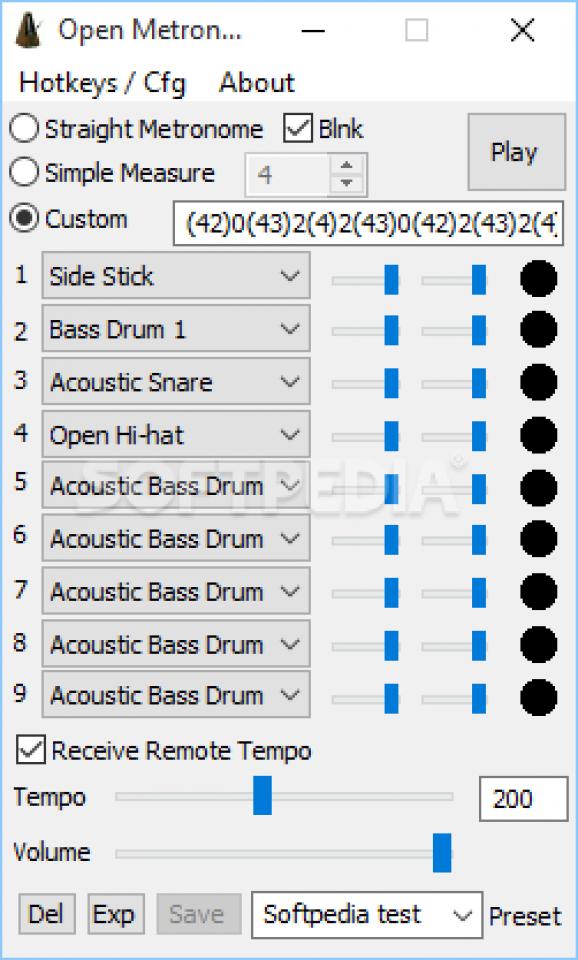 Open Metronome Bassmidi screenshot