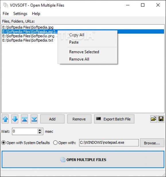 Open Multiple Files screenshot