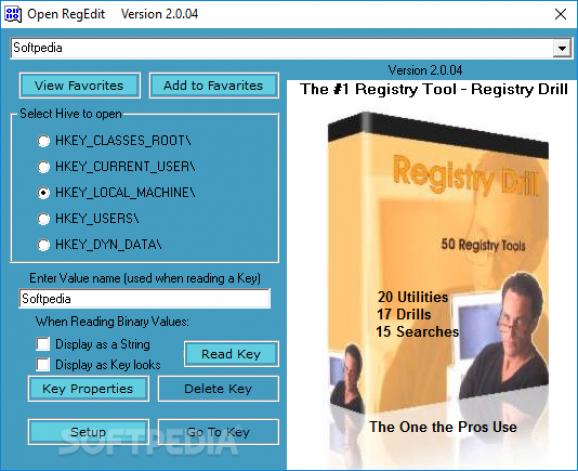 Open RegEdit screenshot