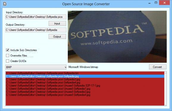 Open Source Image Converter screenshot