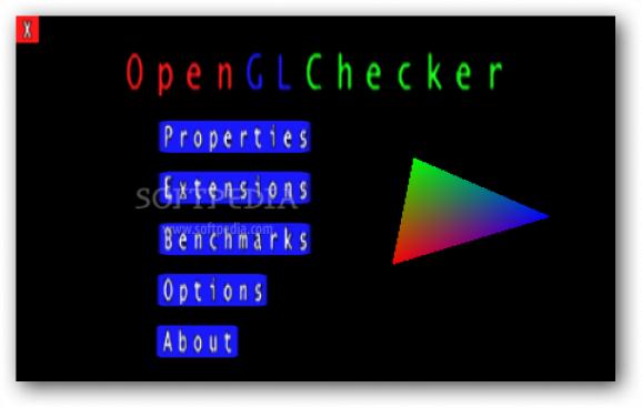 OpenGLChecker screenshot