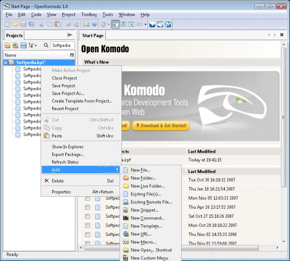 OpenKomodo screenshot