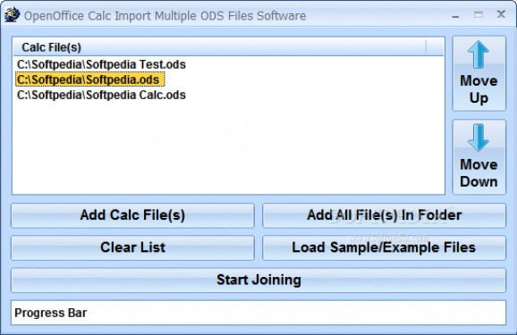 OpenOffice Calc Import Multiple ODS Files Software screenshot