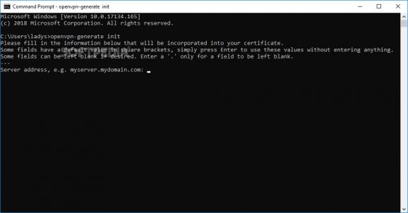 OpenVPN Configuration Generator screenshot