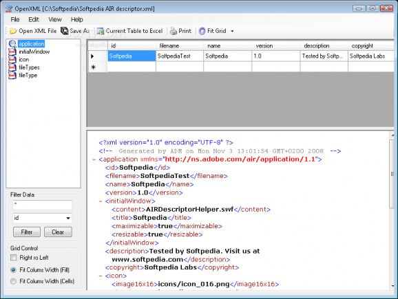 OpenXML screenshot