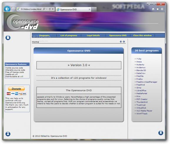 Opensource-DVD.org screenshot