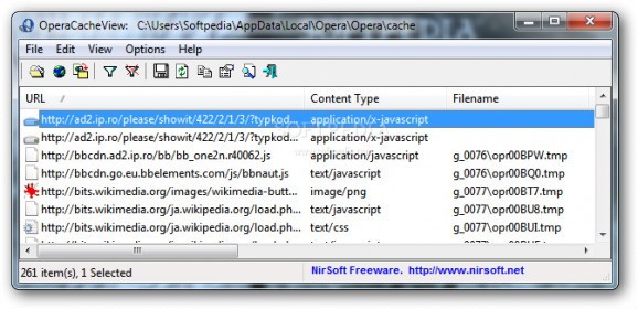 OperaCacheView screenshot