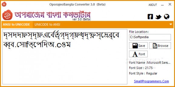 Aparajeyo Bangla Converter screenshot