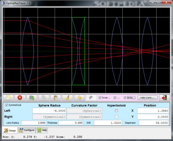 OpticalRayTracer screenshot