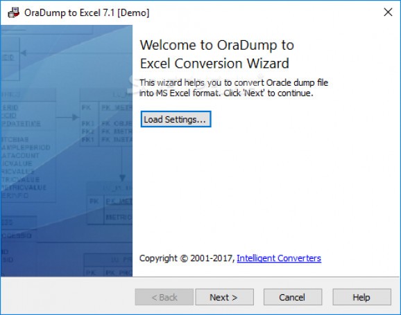 OraDump to Excel screenshot