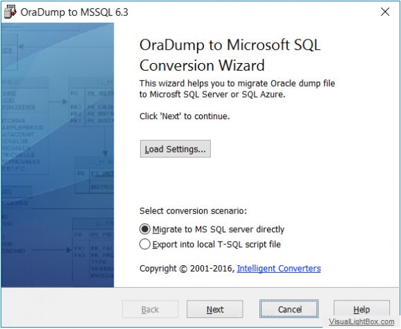 OraDump to MSSQL screenshot