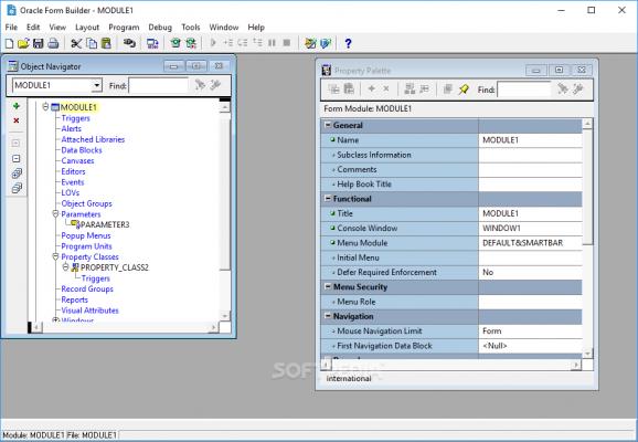 Oracle Forms and Reports screenshot