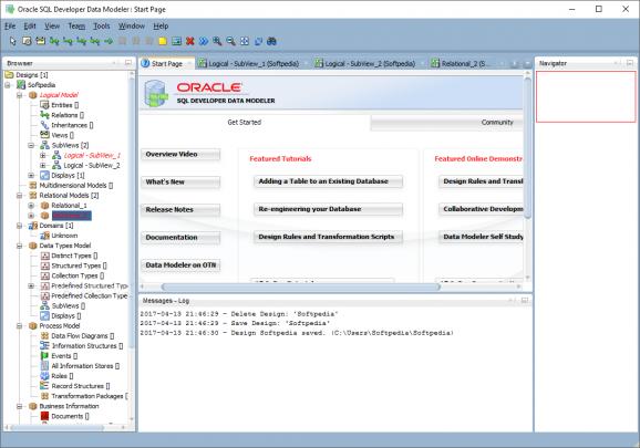 Oracle SQL Developer Data Modeler screenshot