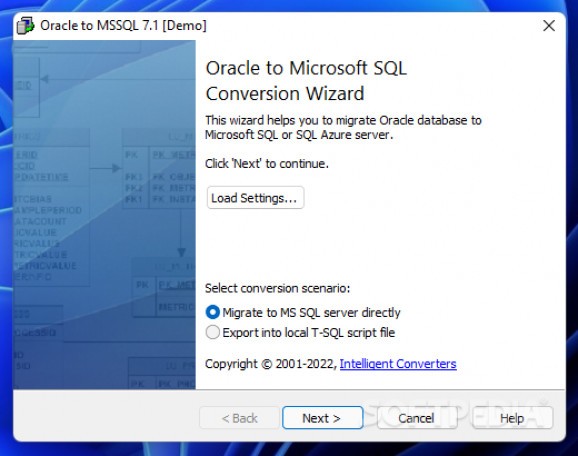 Oracle to MSSQL screenshot
