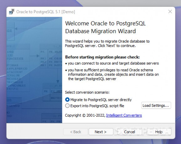 Oracle to PostgreSQL screenshot
