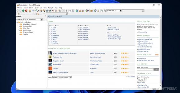 OrangeCD Record Catalog screenshot
