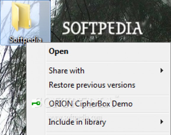 Orion CipherBox screenshot
