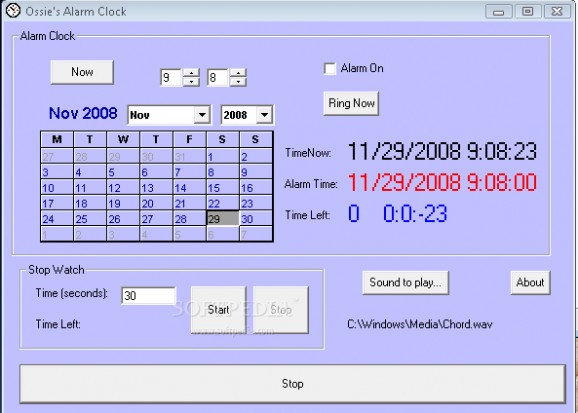 Ossie's Alarm Clock screenshot